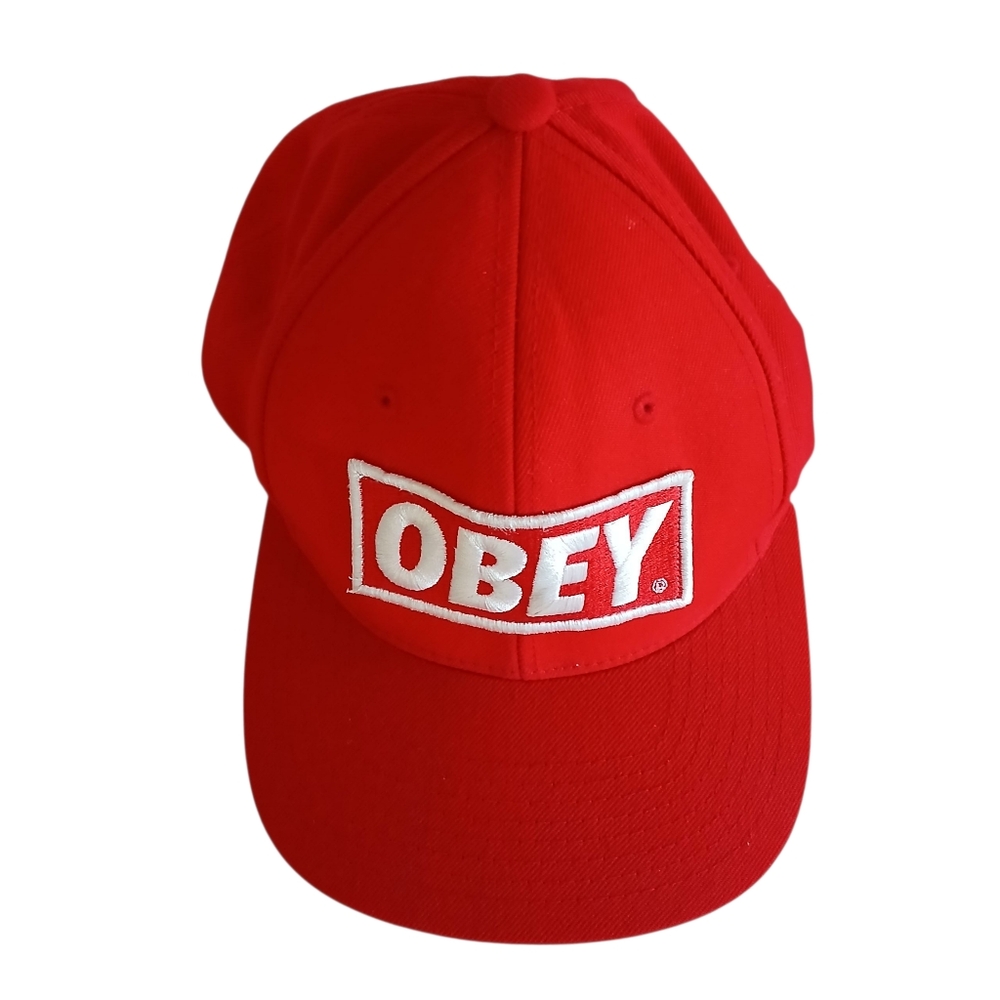 Obey Vibrant Red Hat Snap Back
